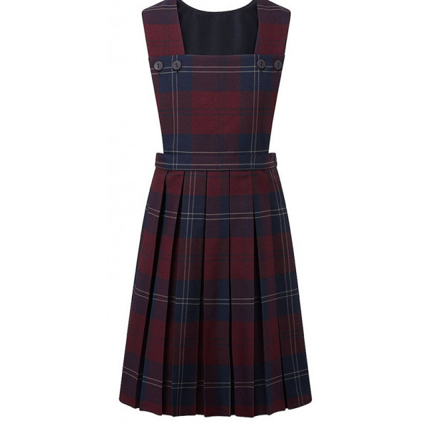 Girls tartan pinafore clearance